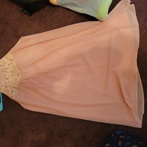 Peachy pink dress